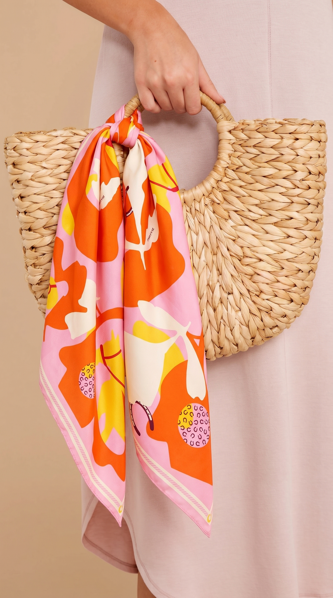 How to Wear a Scarf on Your Bag