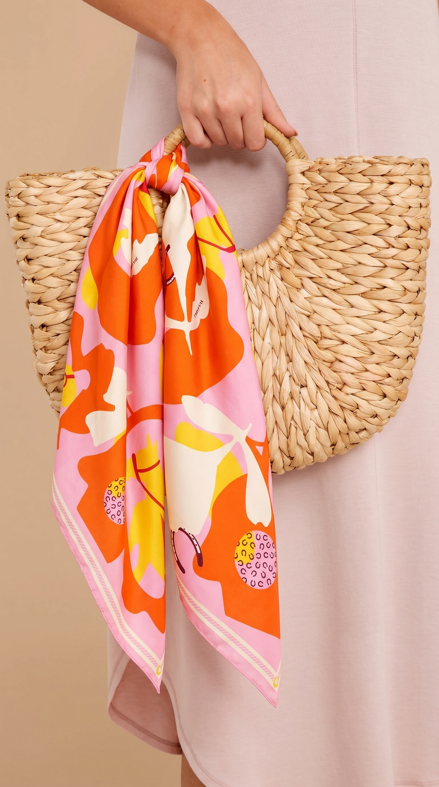 How to Wear a Scarf on Your Bag